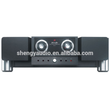 Symmetrical 2 channel audio hybrid phono black 2AX7, 12AU7 tube stereo preamplifier kit