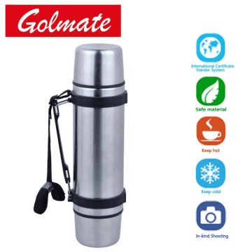 Stainless steel isolation flask 1.0L with handle