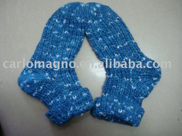 home socks with bowknot