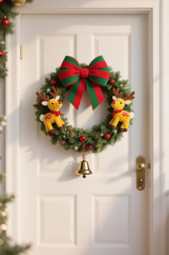 Holiday garland with lights