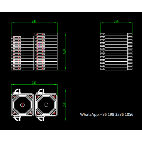 Various specifications of filter press plate drawings