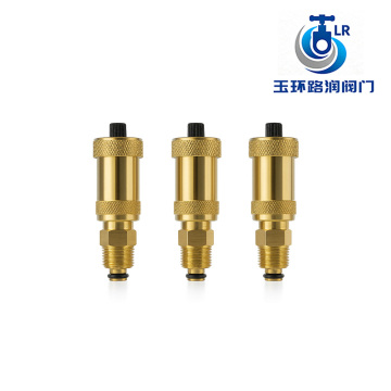 Knurled cover air vent valve