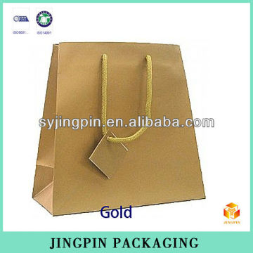factory printed shopping bag with label