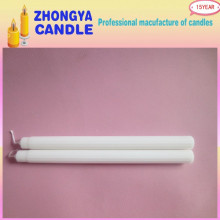 White Color Paraffin Wax Making Fluted Candle