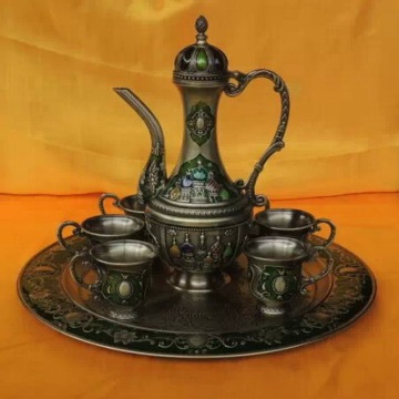 100% Handmade Enamel Craft Drinking Vessel Home Decration