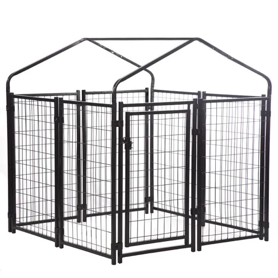 Outdoor Big Dog Cage 5*10*6FT Galvanized Steel Dog Kennel/Pet House/Pet Cage for Sale