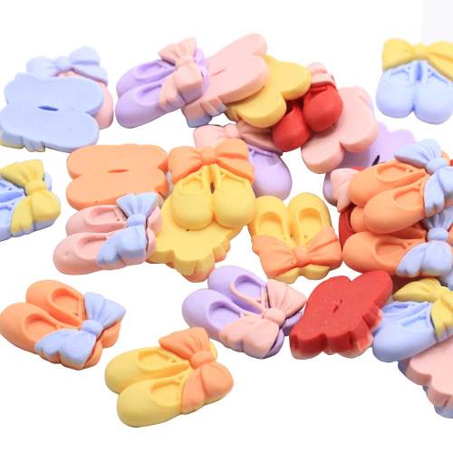 28mm Kawaii Resin Ballet Shoes Miniature Art Flatback Cabochon DIY Craft Decoration