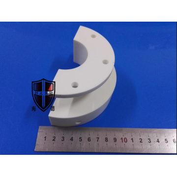 peças fazendo à máquina precisas cerâmicas da alumina do semicricle