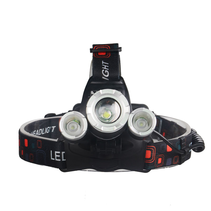 Hot Waterproof Adjustable Focus Head Lamp 1000lm T6 R2 LED Rechargeable Work Light Zoomable Flashlight Headlamp