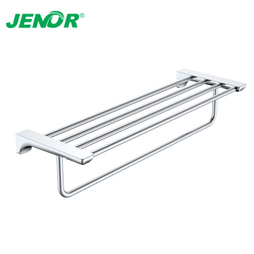 Wall-Mounted Towel Shelf with Towel Bar