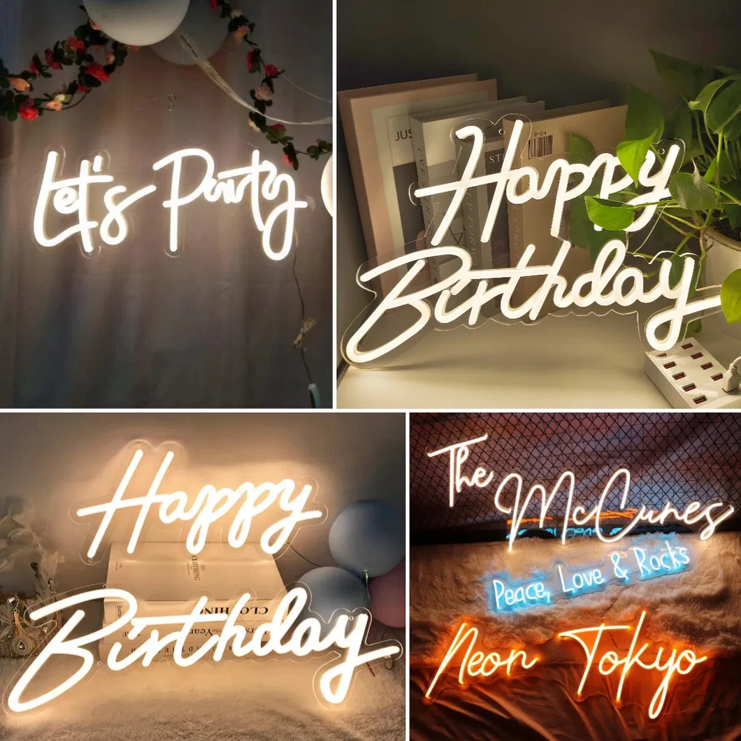 Vibrant LED Neon Sign for Fun Birthday Celebrations