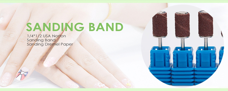 electric dremel manicure pedicure nail sanding bands