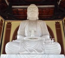 Hand Carved Temple Marble buddha garden statue