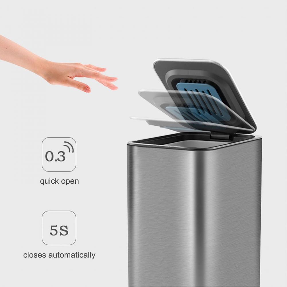 Sensor Trash Can With Lid