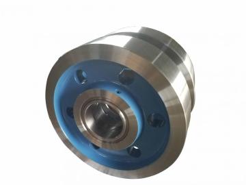 Steel Forging Gear Shaft Crane Wheel With Shaft