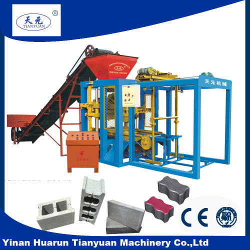 QTJ4-26D Shandong cement hollow block machine , automatic plaster block making machine price list