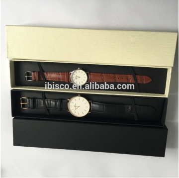 Wholesale watch packaging box recycled cardboard paper watch box with insert