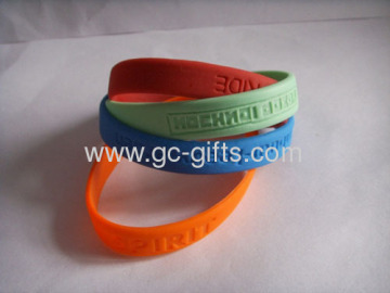 Promotional Debossed Silicon Wristbands?