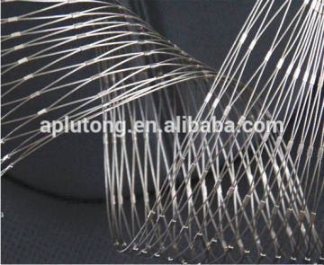 Anping stainless steel wire rope net,windows stainless steel net