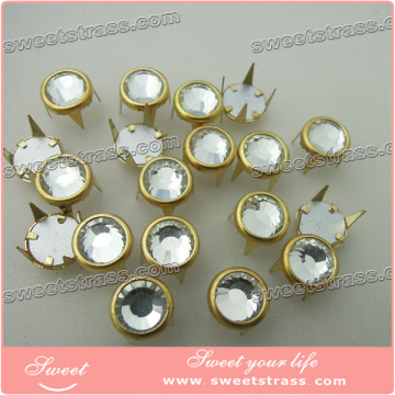 round crystal preset rhinestones,whoelsale preset rhinestone studs