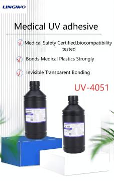 Light curable adhesive for medical application
