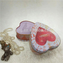 metal heart shape tin boxes with existed mould