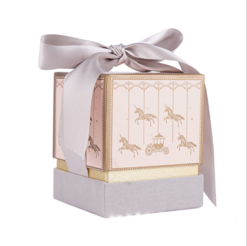 Pink Double Door Gift Box for Candle Perfume