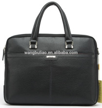 Simple vintage design men's leather laptop briefcase bag genuine leather business bag briefcase for man