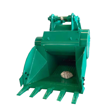 Concrete crusher machine bucket