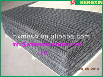 black welded mesh panel