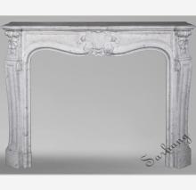 White Marble Stone Fireplace Carving Morden Garden Sculptures