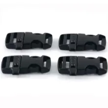 Adjustable 20mm Emergency Paracord Plastic Side Release Whistle Buckle