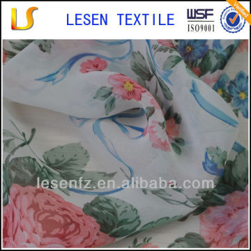 Lesen Textile 30D soft chiffon floral printed fabric