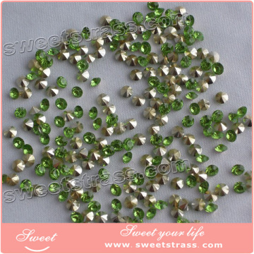 Wholesale non flat back foil back rhinestones