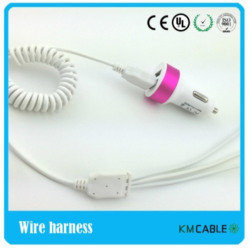 hot selling coiled micro usb charging cable