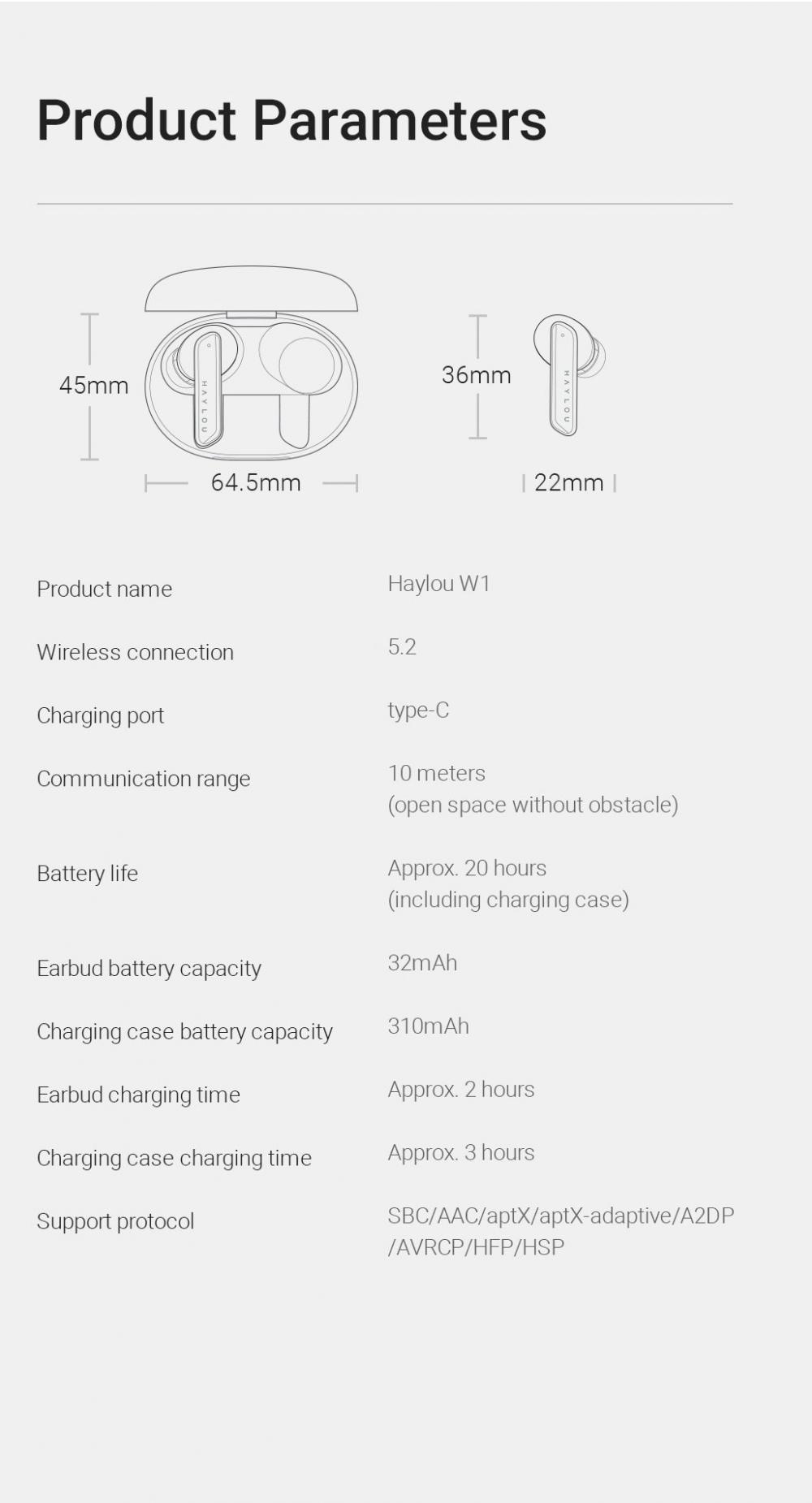 Haylou W1 Headset