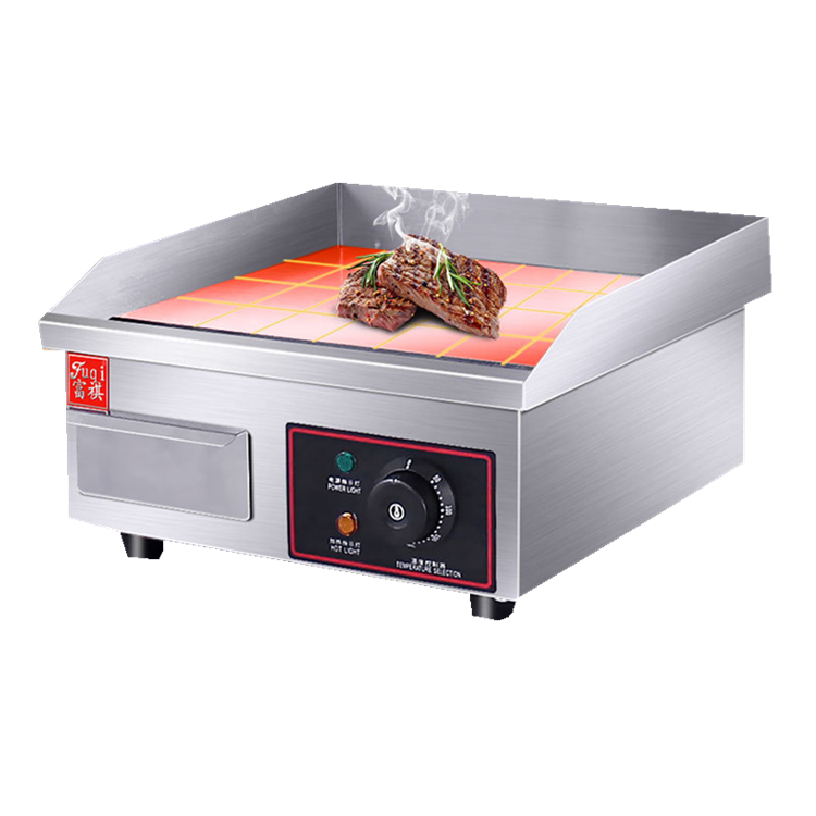 Commercial Japanese kitchen steak electric stove top teppanyaki grill