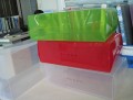 Hot best selling accept custom PP plastic type stackable clear plastic shoe storage boxes with handle