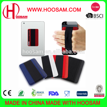 Hot sale elastic strap finger grip phone holder lycra phone wallet