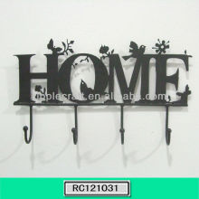 Novelty Home Shape Iron Hanging Clothes Hook
