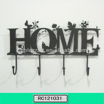 Novelty Home Shape Iron Hanging Clothes Hook
