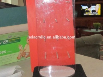 TURN TABLE ACRYLIC COUNTER TOP DISPLAY STAND