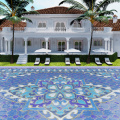 Mosaic Glass Outdoor Decorative Pool Mural Pattern Design