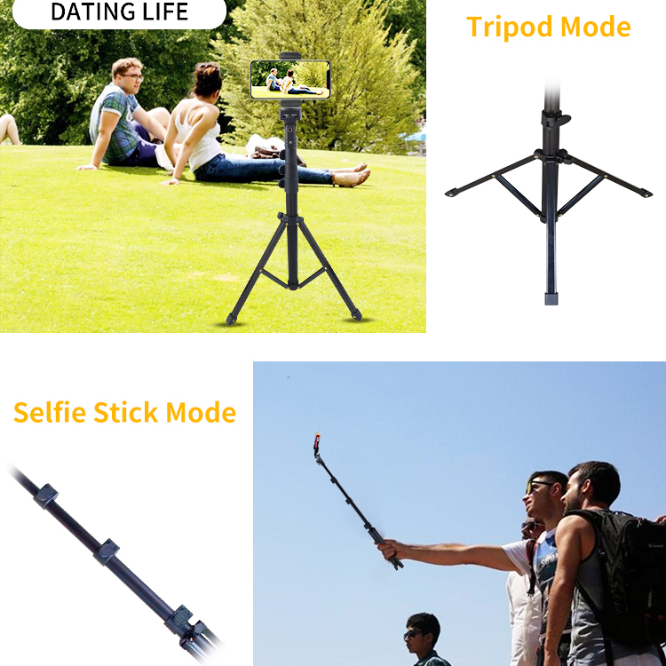 Extendable Selfie stick Tripod 