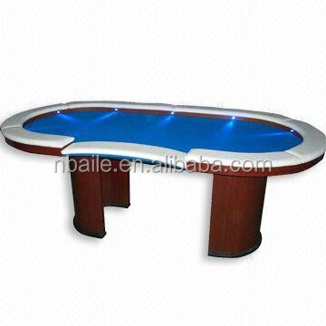 84 Inch Delux LED Light Casino Style Poker Table