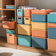 Colorful Plastic Clothes Toy Storage Box with Lid