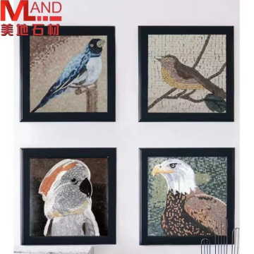 Handmade Mosaic Mural for Restaurant Sofa Background Image