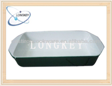 Easy Clean Up Rectangular Enamel Cast Iron Sauce Pan