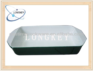 Easy Clean Up Rectangular Enamel Cast Iron Sauce Pan