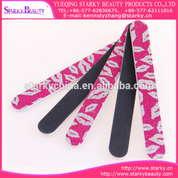 Sample Free Professional Half Moon Curved Nail File,Double Side Ceramic Nail File